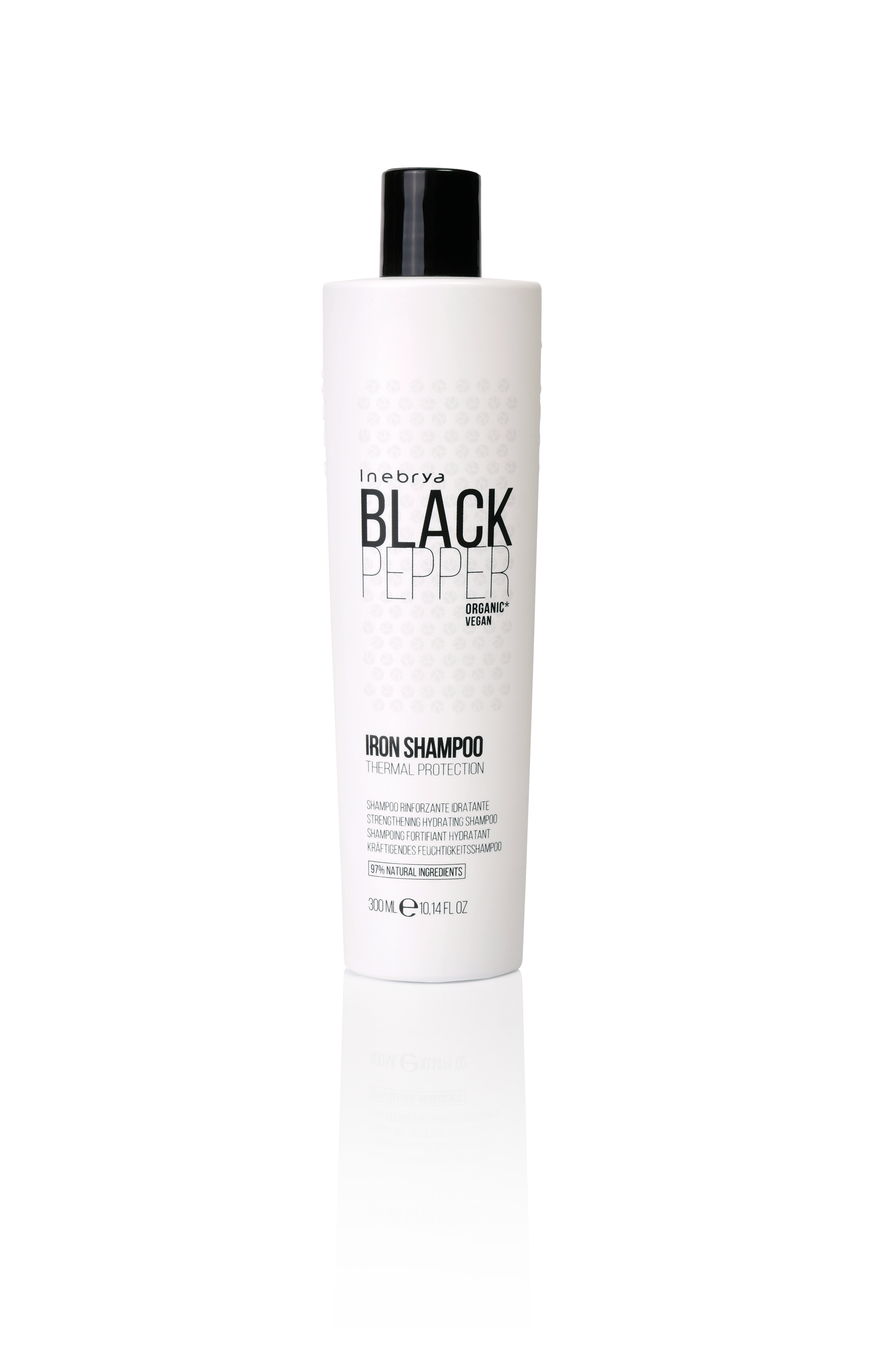INEBRYA BLACK PEPPER Шампунь д/укрепления структуры волос увлаж.Strengthening Hydrating Shampo 300мл